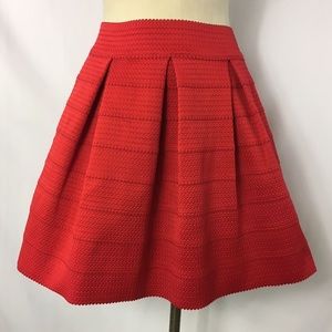 Express Red Skater Skirt